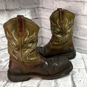 ariat overdrive square toe